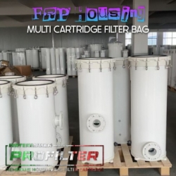 d frp housing mulri cartridge filter bag seawater  large