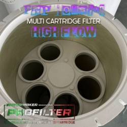 frp housing mulri cartridge filter high flow  large